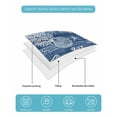thumbnail image 5 of Quilts Full Size, Navy Blue Coastal Soft Comforter Bedding Set for Bed, Summer Beach Ocean Coral Starfish Lightweight Quilted Bedspread with Pillow Cover(2 Pieces) for All Season, 78x90 Inch, 5 of 6