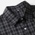 thumbnail image 3 of Wancir Men's Button Down Regular Fit Fashion Lightweight Dress Shirt Long Sleeve Plaid Flannel Casual Shirts Shacket, 3 of 7