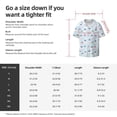 thumbnail image 7 of Xecao offers the Rabbit In The Rain for Men's Casual Short-sleeved Shirt, a button-up collared shirt with a pocket, perfect for beach vacations and yacht travel in the 4X-Large size., 7 of 7