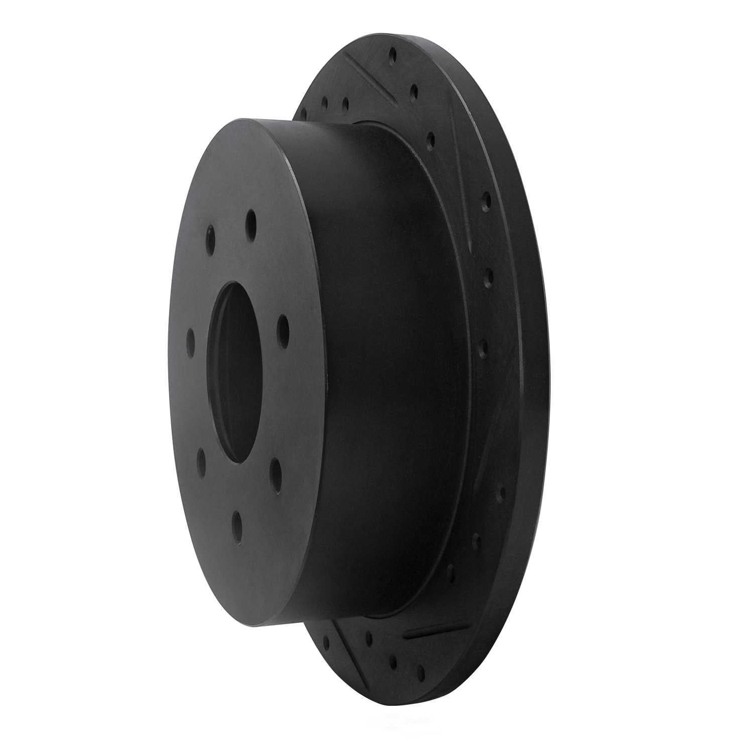 Dynamic Friction Company 633-54151R DFC Brake Rotor - Drilled And Slotted - Black
