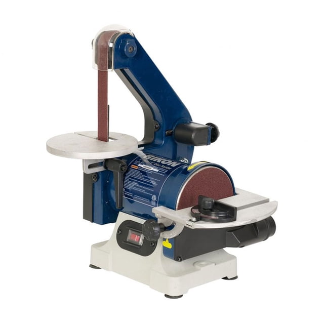 RIKON 50-151 Cast Metal Tabletop 1 by 30 Inch Belt and 5 Inch Disc Sander, Blue