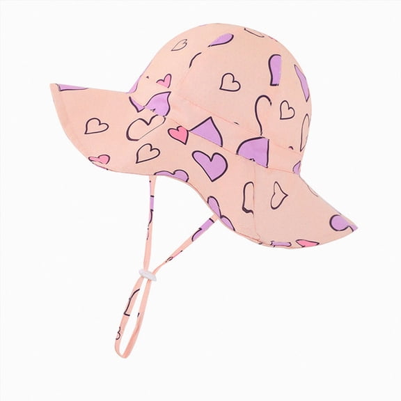 Baby Sun Hat UPF 50  Sun Protective Toddler Bucket Hat Summer Kids Beach Hats Wide Brim Outdoor Play Hat for Boys Girls 6-12 Months 12-24 Months 2t 3t 4t 5t 6t 7t 8t 9t Children 1-2 Years