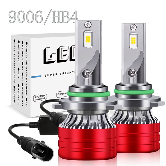 9006 HB4 6500K White LED Headlight Low Beam Bulbs Upgrade Kit Replace Halogen 2x