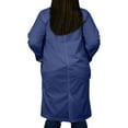 thumbnail image 3 of Panda Uniform by HeedFit Unisex 40" Lab Coat, 6XL, Navy, 3 of 7