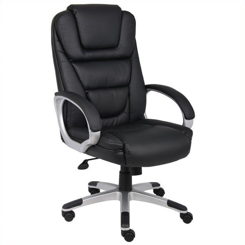 Kingfisher Lane Executive Leatherplus Office Chair with Knee Tilt