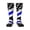 1 Black, variant on Womens America Thin Blue Line Flag Art Knee High Socks Comfy Thermal Boot Long Socks