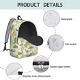 thumbnail image 4 of Dinosaur and Text Beige Pattern Backpack for School, Cute School Bag with Adjustable Shoulder Straps and Padded Back, 15.7"x11.8"x5.5", 4 of 5