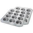 thumbnail image 1 of USA Pan Bakeware Muffin Pan, 12-Well, Set of 2, A, 1 of 8