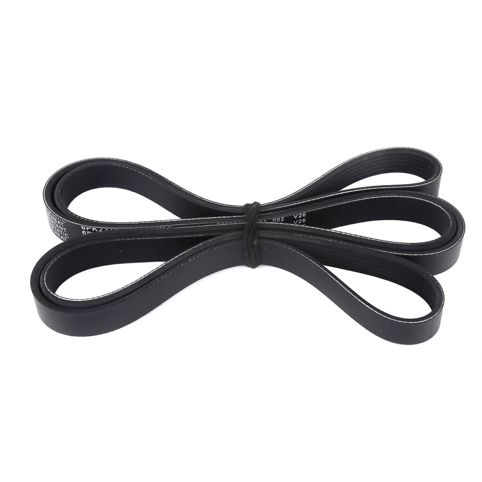 MOCA AUTOPARTS 2x Serpentine Belt Fit for 2007-2008 Chevrolet Tahoe 4.8L 5.3L & 2007-2008 GMC Sierra 1500 4.8L 5.3L & 2007-2008 Cadillac Escalade 6.2L