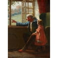 thumbnail image 3 of William Verplanck Birney 11x14 Black Modern Framed Museum Art Print Titled - A Break from Child's Play, 3 of 5