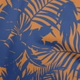 thumbnail image 1 of oneOone Cotton Poplin Medium Blue Fabric Leaves Craft Projects Decor Fabric Printed By The Yard 56 Inch Wide, 1 of 6