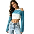 thumbnail image 4 of Women's Cropped Knit Shrug Top Lightweight Bell Sleeve Summer Cover-Up, Soft Breathable Cropped Cardigan Shrug for Casual & Beach, Cropped Shrug Women, 4 of 6