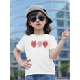 thumbnail image 1 of Cute Girl in Glasses & Strawberry Print Tee - Red Cotton Short-Sleeve T-Shirt with Checkered Strawberries, Casual Summer Top for Little Girls, Casual Summer Top | Playful Print Top | Comfortable Fit,, 1 of 7