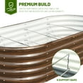 thumbnail image 5 of SnugNiture 6x3x1.5 ft Galvanized Raised Garden Bed – Durable Outdoor Metal Planter Box for Vegetables, Herbs, and Flowers, Brown, 5 of 8
