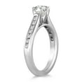 thumbnail image 2 of SZUL Women's AGS Certified 1 Carat TW Diamond Channel Engagement Ring in 14K White Gold (J-K Color, I2-I3 Clarity), 2 of 4