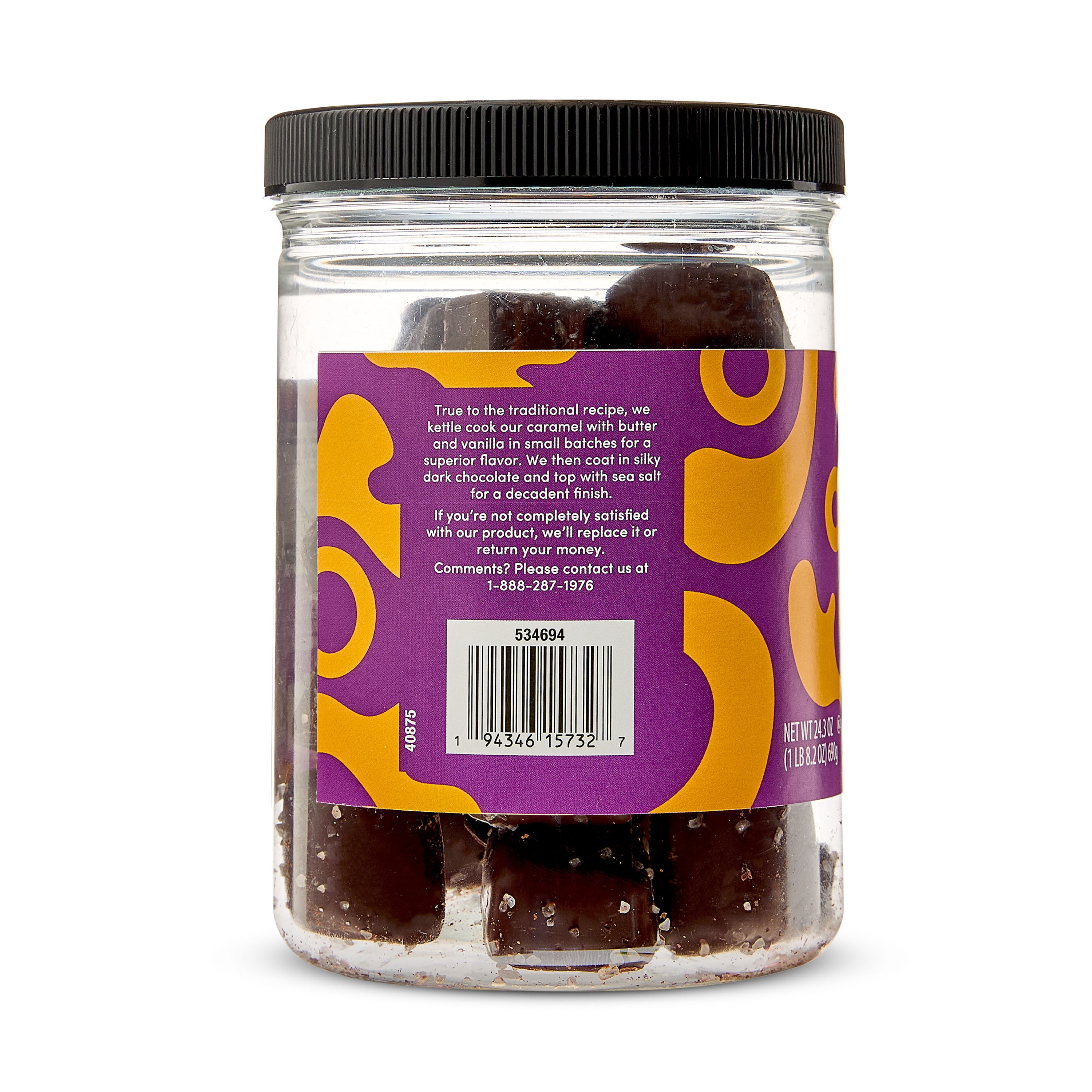 bettergoods Small Batch Dark Chocolate Sea Salted Caramels, 24.3 oz