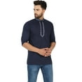 thumbnail image 6 of SKAVIJ Men's Crew Neck Regular Fit Solid Print Kurta Shirt (XL), 6 of 6