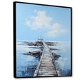 thumbnail image 2 of Designart "Port Maritime silence I" Nautical & Beach Floater Framed Canvas Print, 2 of 7