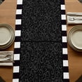 thumbnail image 5 of Table Runners 90 Inches Long Dress Scarves, Red Black Chef Farmhouse Coffee/Dining/Kitchen Table Runner for Living Room, Cartoon Cute Watercolor Cooking Plaid 13x90 Inch, 5 of 9