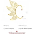 thumbnail image 2 of 1Pcs Vintage Hollow Leaf Cuff Earrings Golden Earrings Jewelry Forest Fairy Wing Ear Cuff Clip for Women Elegant Gifts DIY Personalized Jewelry Making DIY, 2 of 4