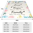 thumbnail image 6 of Faith Hope Love Bible Verse Throw Blankets Travel Blanket Cozy Plush Keep Warm Throws Inspirational Christian Gift for Mom Women 60"X50", 6 of 6