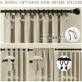 thumbnail image 4 of Extra Long Curtains 108 Inch for Bedroom 2 Panels Set - Back Tab/Rod Pocket Blackout Thermal Insulated Room Darkening Curtains for Living Room (52 x 108 Inches, 2 Panels,Taupe,9ft), 4 of 16