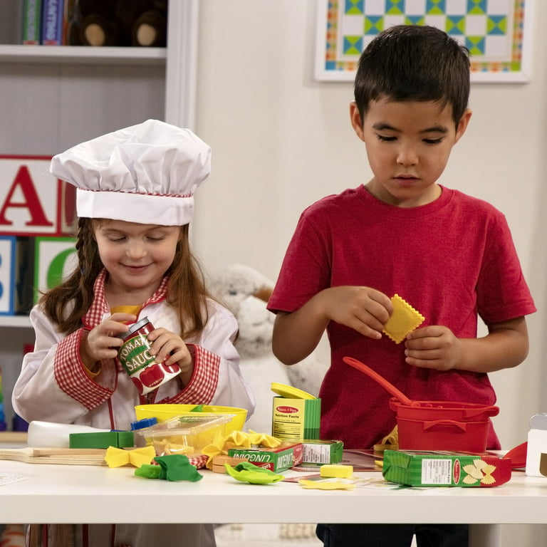 Felt Food Pasta Set Pretend Play Plush Toy Kids Play Kitchen Food