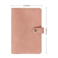thumbnail image 2 of Cuaderno de cuero PU A6, cubiertas de carpeta de anillas redondas recargables de 6 anillas para cuaderno de papel de relleno A6, carpeta estilo agenda Personal, 2 of 6
