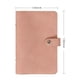 thumbnail image 2 of Cuaderno de cuero PU A6, cubiertas de carpeta de anillas redondas recargables de 6 anillas para cuaderno de papel de relleno A6, carpeta estilo agenda Personal, 2 of 6