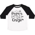 thumbnail image 3 of Inktastic Papa's Little Girl with Hearts Flower and Butterfly Girls Toddler T-Shirt, 3 of 5