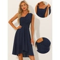 thumbnail image 2 of DARING DIVA Women's Chiffon Self Tie Multi-wear Dresses L Blue, 2 of 6