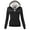 BLACK, variant on FashionMille Women Slim Fit Regular Sherpa Hooded Fleece Hoodie Jacket