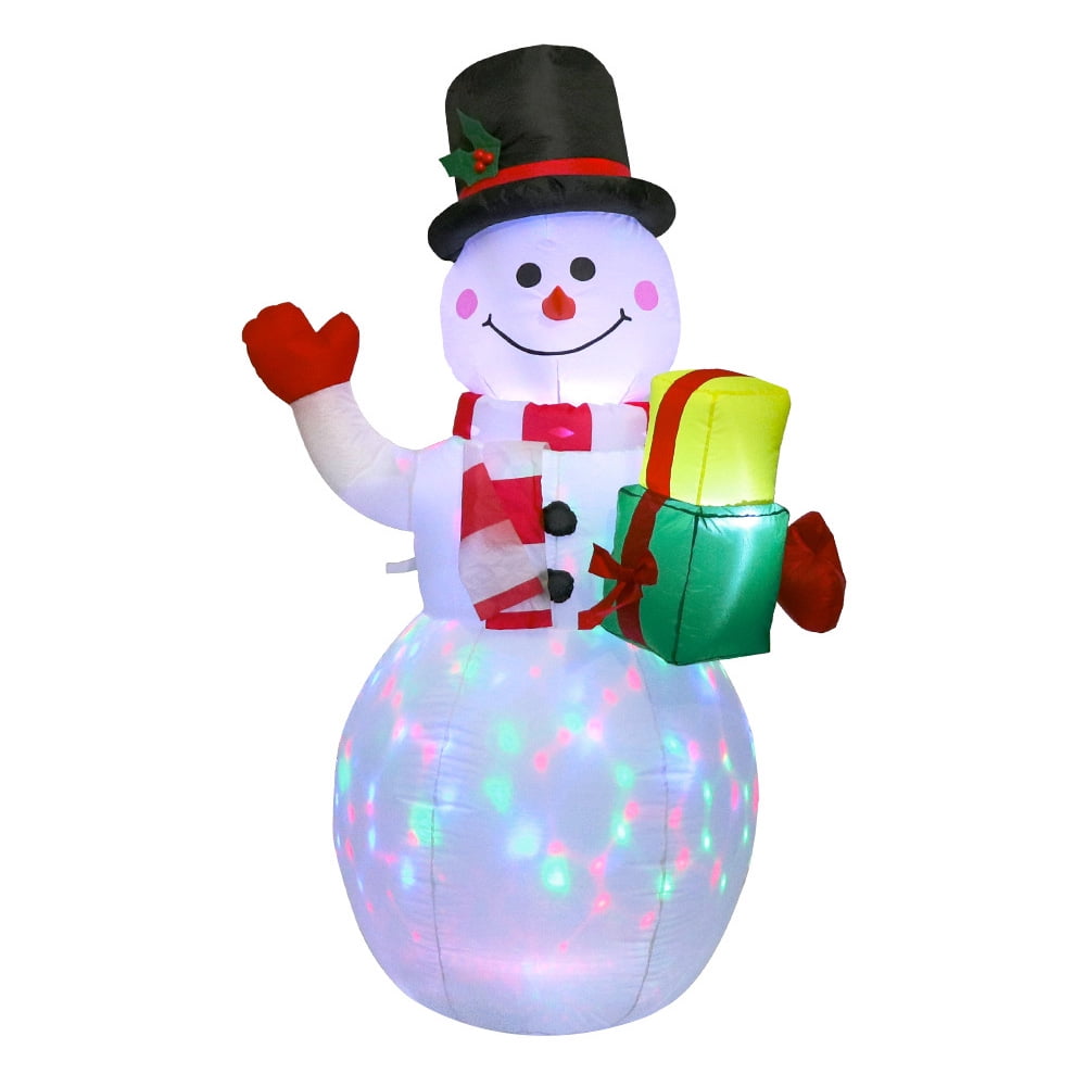150cm LED Luminous Inflatable Snowman Air Pump Inflatable Toys Indoor