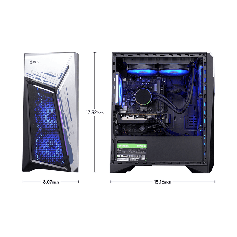 IPASON Prebuilt AMD Gaming PC Desktop, Ryzen7 5700X, RTX4060, 32GB DDR4, 1TB  NVMe SSD, Win11 Home - Walmart.com