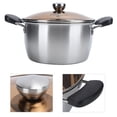 thumbnail image 4 of 20cm Composite Steel Thicken Milk Soup Pot for Cooking Baby Supplement Food Kitchen Cookware, 4 of 7