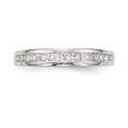 thumbnail image 4 of Solid 14k White Gold Diamond Wedding Band Ring Size 7 (.65 cttw.), 4 of 8