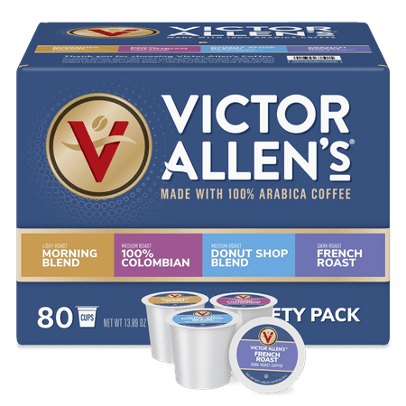Victor Allen's Coffee Favorites Variety Single Serve K-Cup Coffee Pods, 80 Count