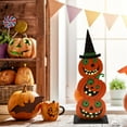 thumbnail image 5 of Sunshinehomely Halloween Wooden Decorations, Halloween Decorations Indoor, Rustic Farmhouse Halloween Wooden Table Signs, Halloween Party Tabletop Centerpiece Tiered Tray Decor, 5 of 7