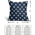 thumbnail image 5 of 4th of July Patriotic Pillow Covers 18x18 Set of 2 Blue Star Americana Independence Day Outdoor Decorative Throw Pillow Cases Farmhouse Decor for Sofa Couch Bed Fourth July Holiday Decorations, 5 of 6