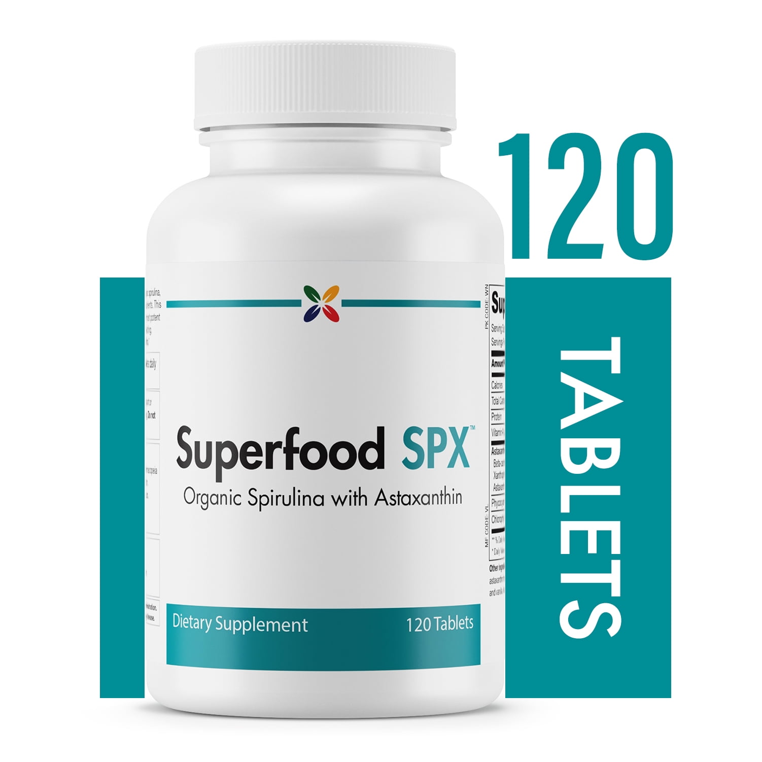 Stop Aging Now Superfood SPX Organic Spirulina Tablets Organic