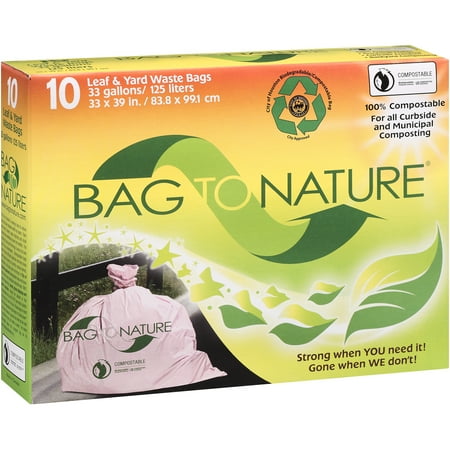 Bag To Nature Leaf Yard Waste Bags 10 Count Bag To Nature Leaf Yard Waste Bags 10 Count