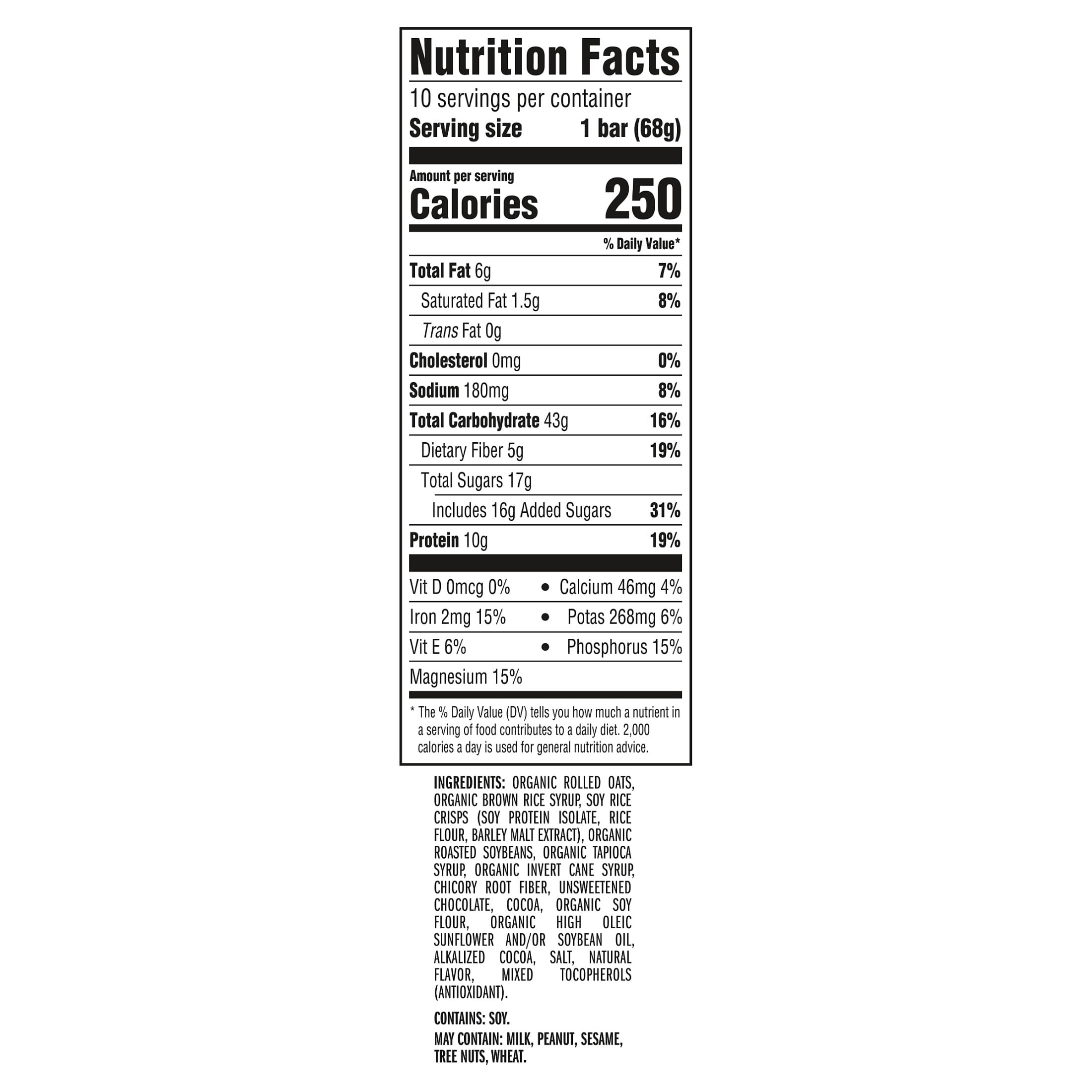 (4 pack) CLIF BAR Energy Protein Bars, Chocolate Brownie, 10ct