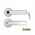 thumbnail image 1 of Serrure de Porte, Serrure Biométrique Intelligente à Empreinte Digitale avec Télécommande Compatible Bluetooth et Application Tuya pour Porte Intérieure en Bois et Métal, Facile à Installer, 1 of 7