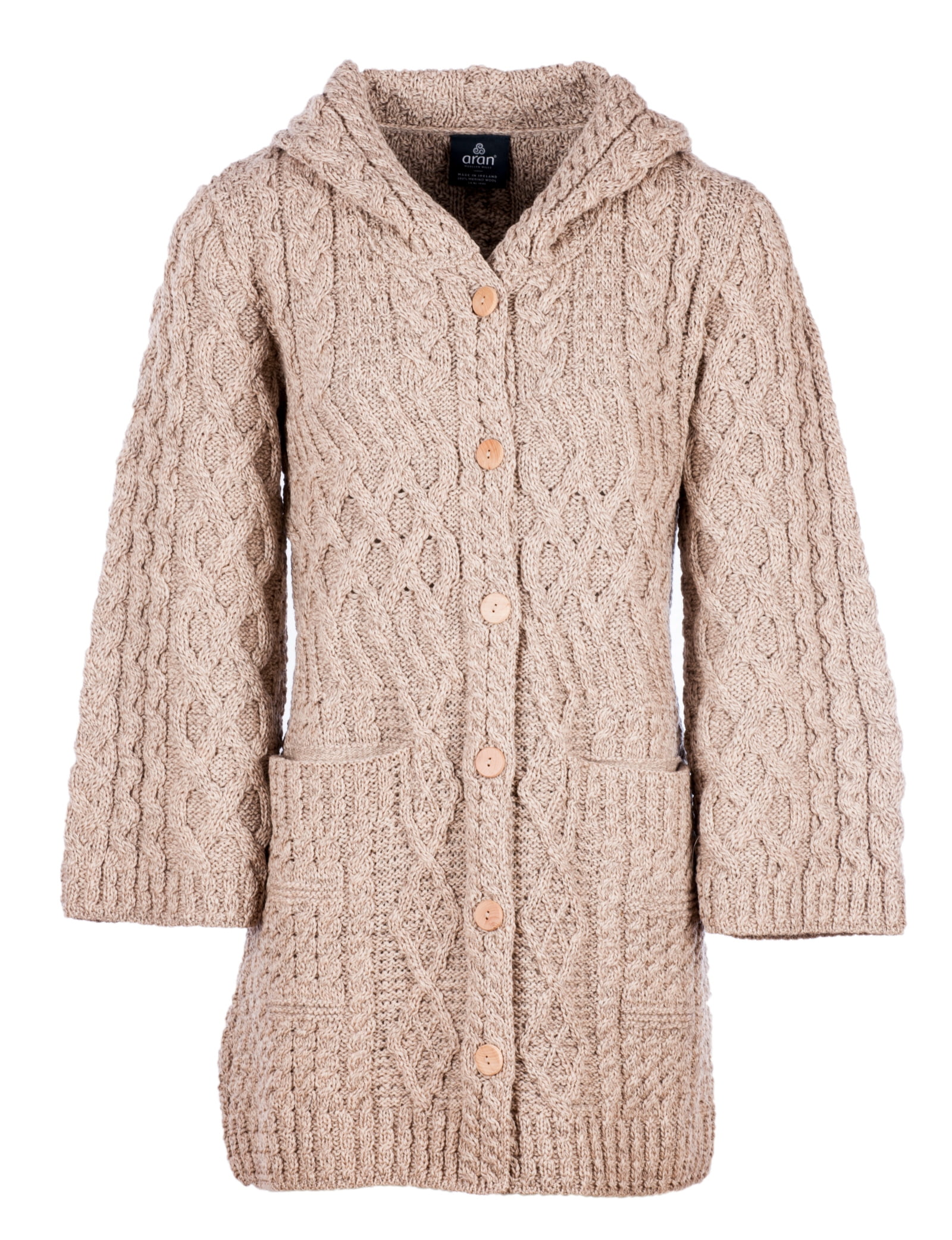 maxi cardigan wool
