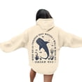 thumbnail image 3 of CAIXIA Shark Graphic Hoodies Streetwear Pullover Cotton Cozy Loose Fit Long Sleeve Tops Graphic Sweatshirts for Women with Kangaroo Pocket Fall Clothes, 3 of 7