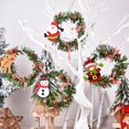 thumbnail image 5 of C Decoración De Corona De Navidad Corona De Pino De Navidad Para Puerta De Entrada Con Muñeco De Nieve Papá Noel, 5 of 5