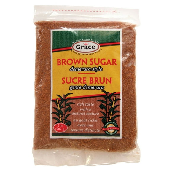 Sucre de canne brun Grace, 907 g Sac