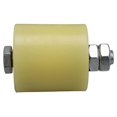 thumbnail image 3 of 2PCS 48X50mm Yellow Silver Nylon Steel Flat Roller Bearing Guiding Wheel 6201 M12 Screw for Electric, 3 of 5