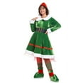 thumbnail image 5 of Elf Costume for Women 5pcs Christmas Outfit Adult Santa Dress Plus Size with Hat Belt Shoes Cover Socks Xmas-XL, 5 of 7