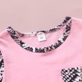 thumbnail image 2 of Vedolay Girl Shorts Sets Outfits Toddler Girls Outfits Short Sleeve T-Shirt and Shorts 2 Pcs Summer Clothes Set,Pink 4-5 Years, 2 of 5